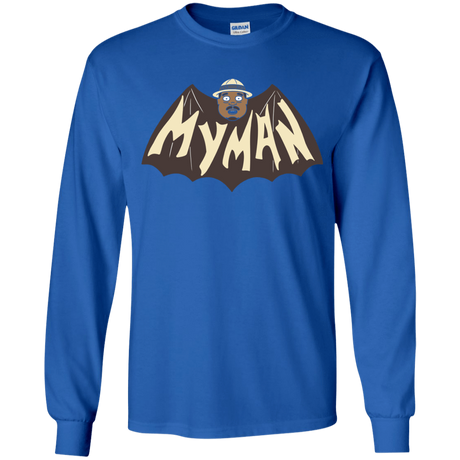 T-Shirts Royal / YS My Man! Youth Long Sleeve T-Shirt