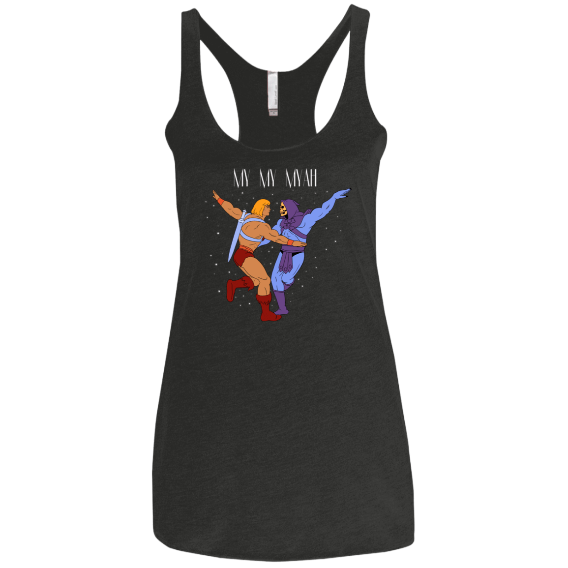 T-Shirts Vintage Black / X-Small My My Myaah Women's Triblend Racerback Tank