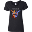 T-Shirts Black / S My My Myaah Women's V-Neck T-Shirt