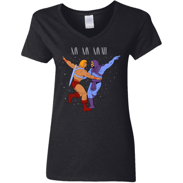 T-Shirts Black / S My My Myaah Women's V-Neck T-Shirt