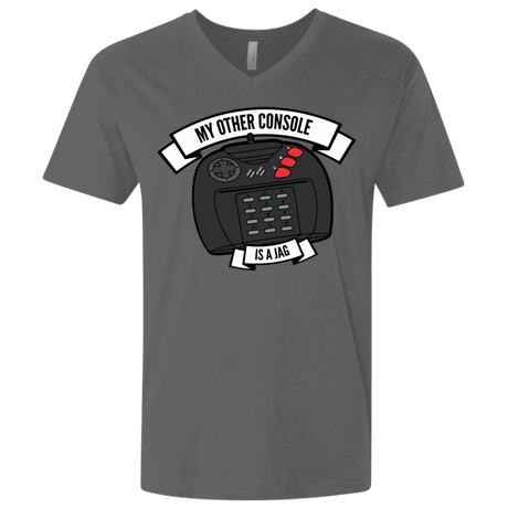 T-Shirts Heavy Metal / X-Small My Other Console Is A Jag Men's Premium V-Neck