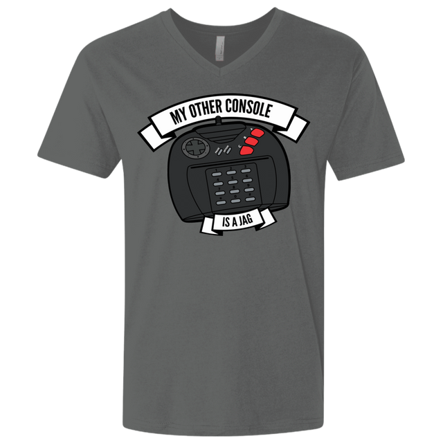 T-Shirts Heavy Metal / X-Small My Other Console Is A Jag Men's Premium V-Neck