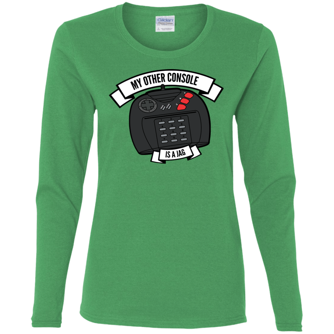 T-Shirts Irish Green / S My Other Console Is A Jag Women's Long Sleeve T-Shirt