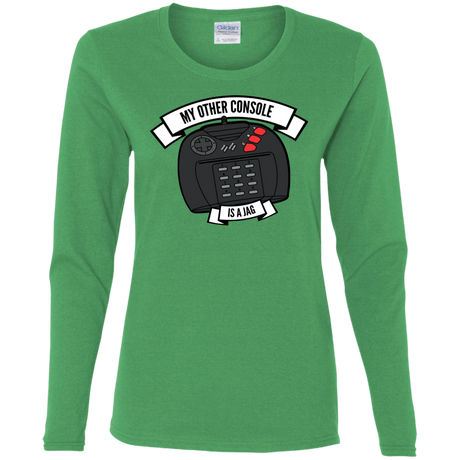 T-Shirts Irish Green / S My Other Console Is A Jag Women's Long Sleeve T-Shirt
