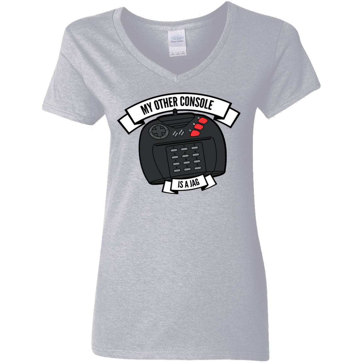 T-Shirts Sport Grey / S My Other Console Is A Jag Women's V-Neck T-Shirt