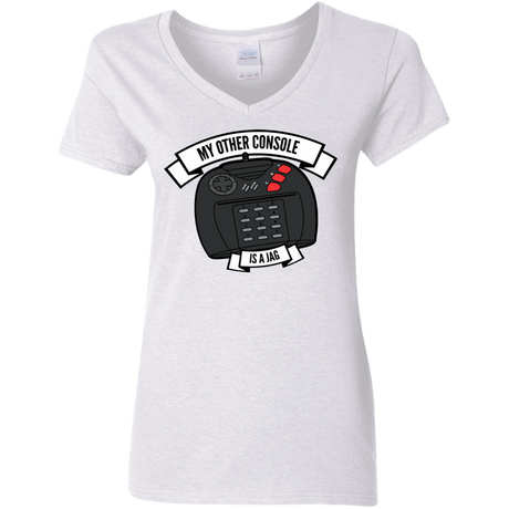 T-Shirts White / S My Other Console Is A Jag Women's V-Neck T-Shirt