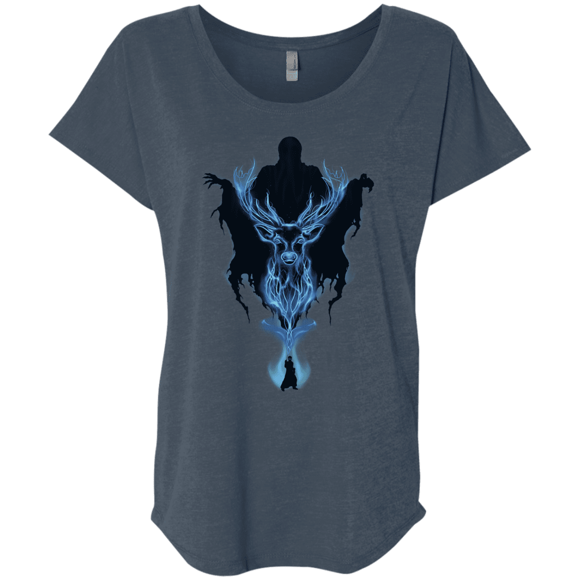 T-Shirts Indigo / X-Small My Patronus Triblend Dolman Sleeve