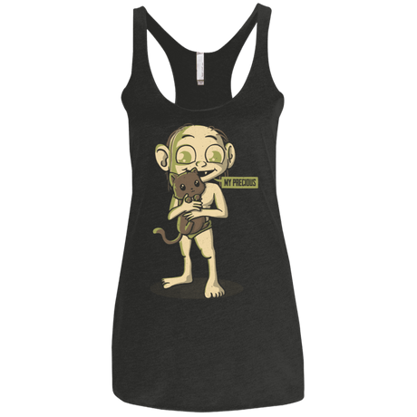 T-Shirts Vintage Black / X-Small My Precious Women's Triblend Racerback Tank