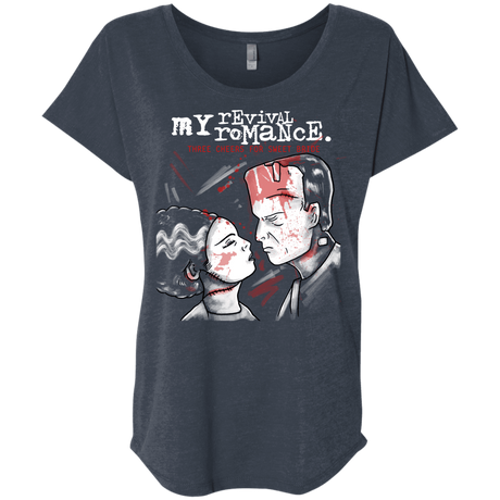 T-Shirts Vintage Navy / X-Small My Revival Romance Triblend Dolman Sleeve