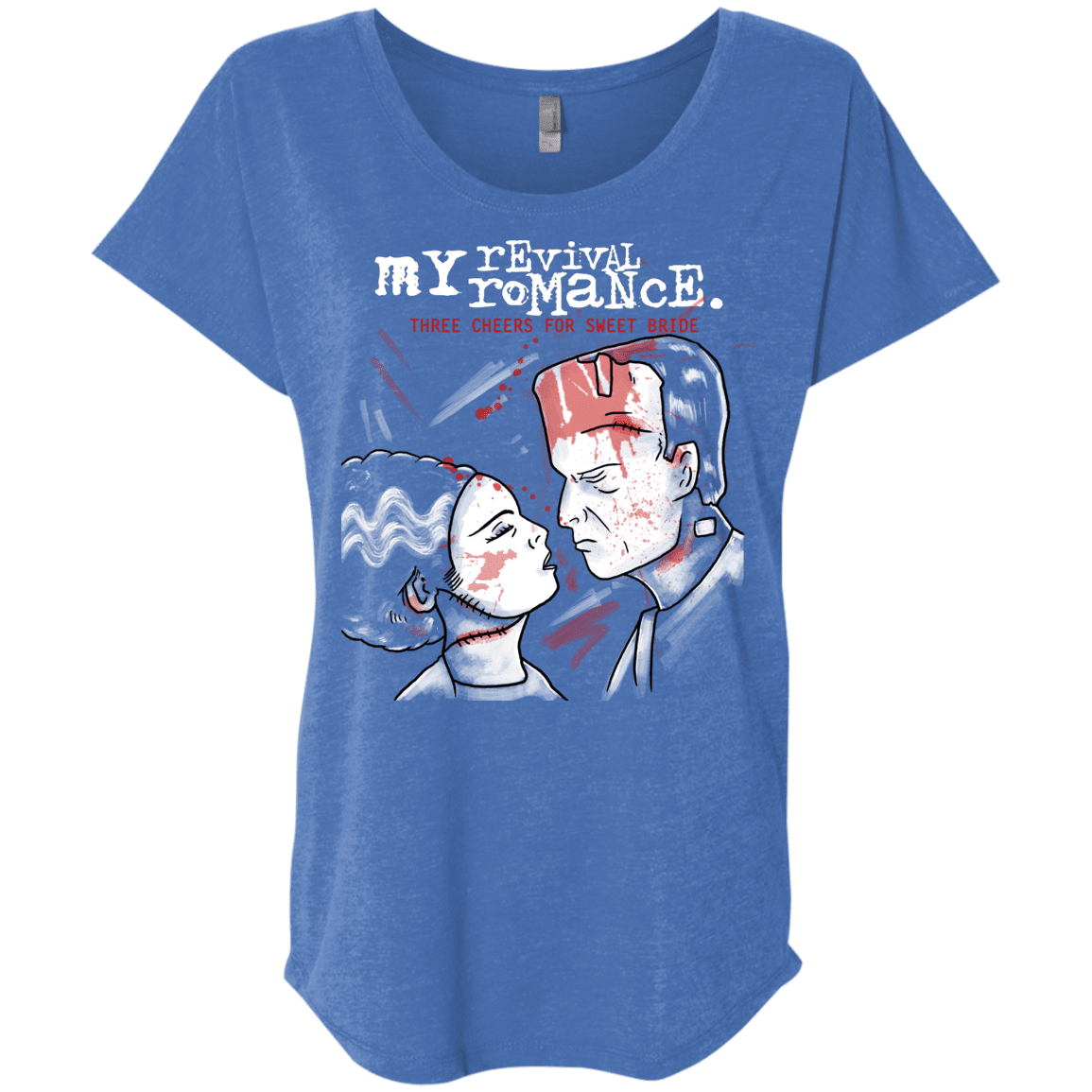 T-Shirts Vintage Royal / X-Small My Revival Romance Triblend Dolman Sleeve