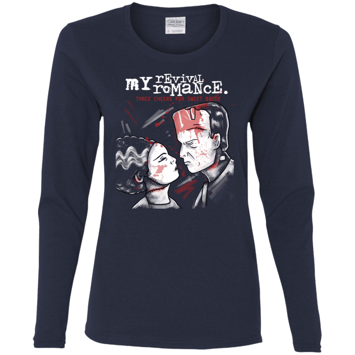 T-Shirts Navy / S My Revival Romance Women's Long Sleeve T-Shirt