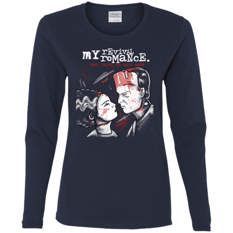 T-Shirts Navy / S My Revival Romance Women's Long Sleeve T-Shirt