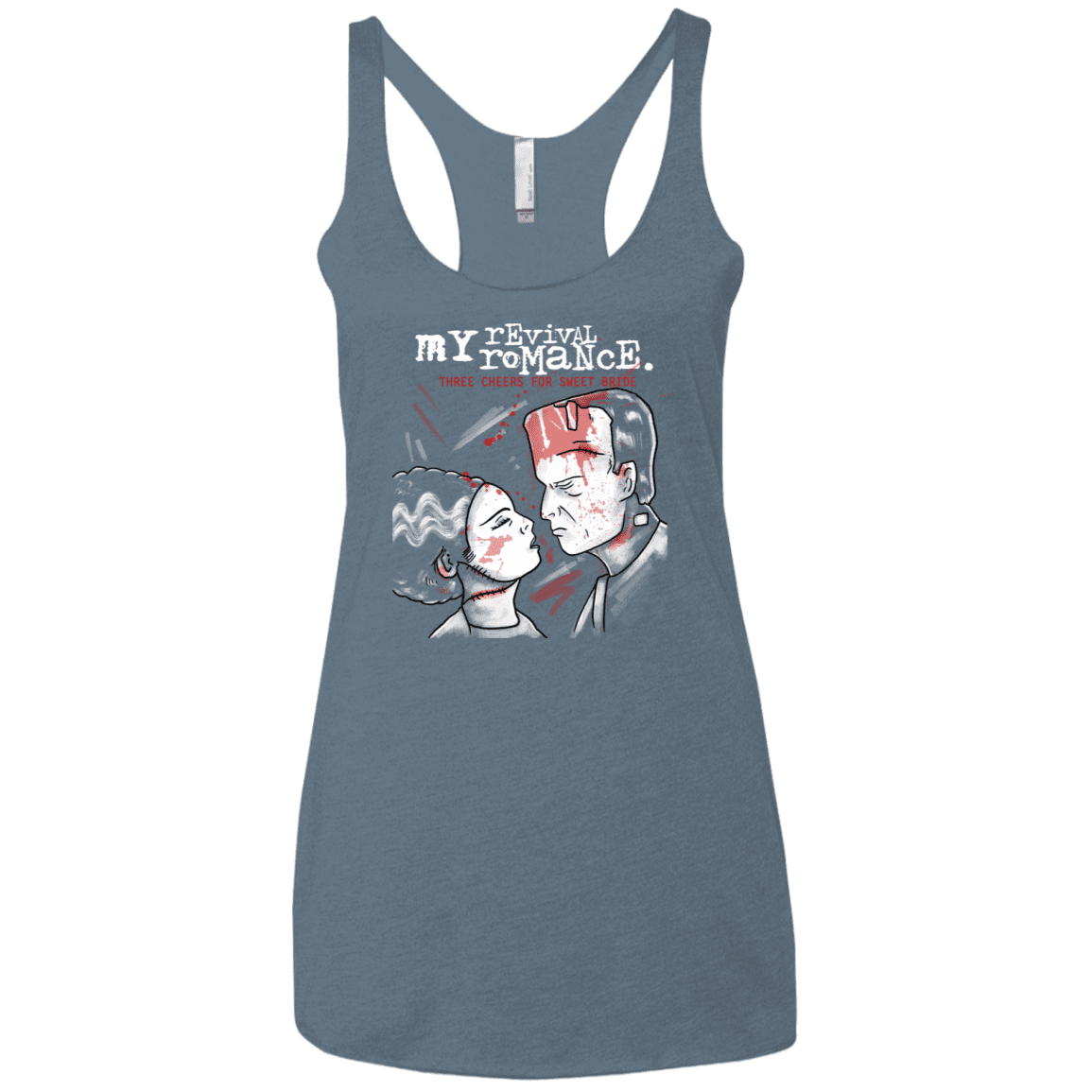 T-Shirts Indigo / X-Small My Revival Romance Women's Triblend Racerback Tank