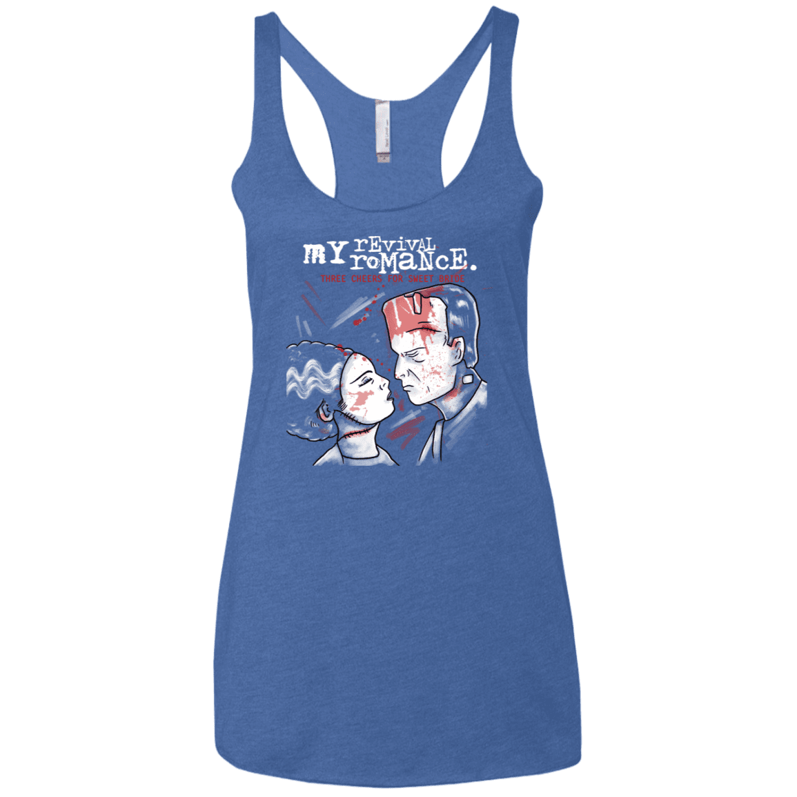 T-Shirts Vintage Royal / X-Small My Revival Romance Women's Triblend Racerback Tank