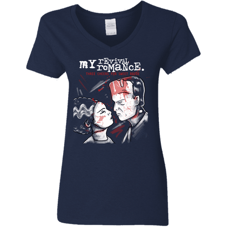 T-Shirts Navy / S My Revival Romance Women's V-Neck T-Shirt