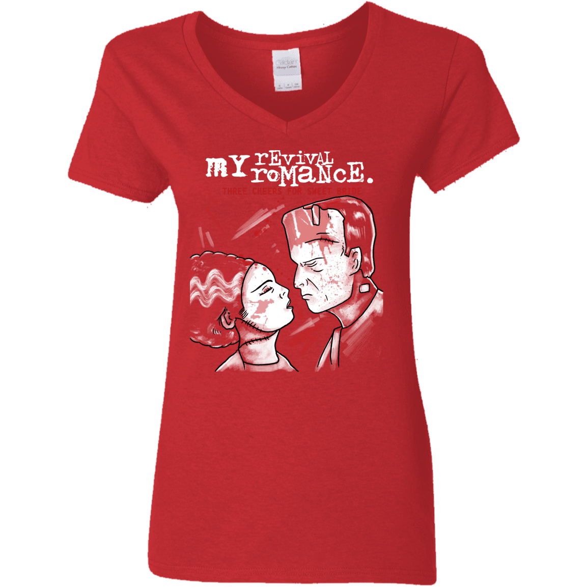 T-Shirts Red / S My Revival Romance Women's V-Neck T-Shirt