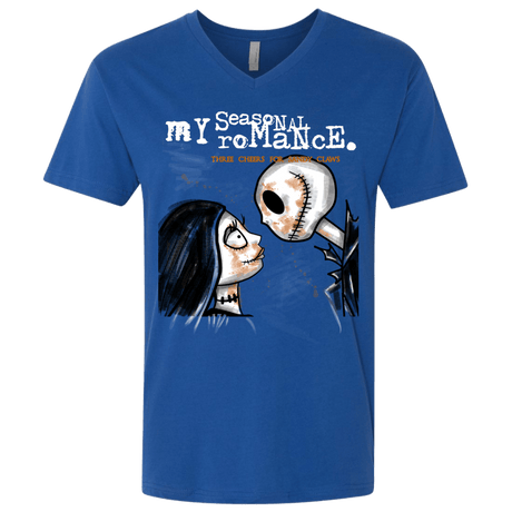 T-Shirts Royal / X-Small MY SEASONAL ROMANCE Men's Premium V-Neck