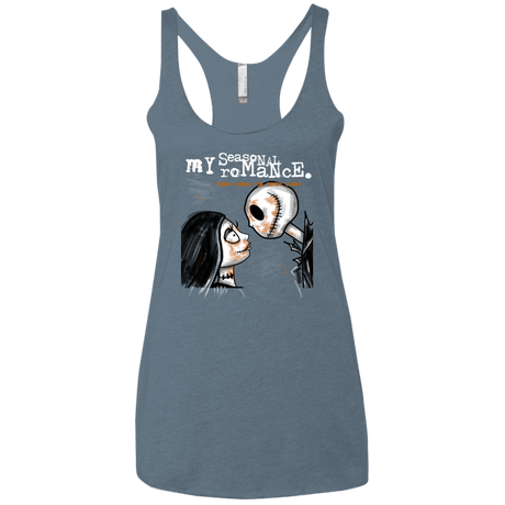 T-Shirts Indigo / X-Small MY SEASONAL ROMANCE Women's Triblend Racerback Tank