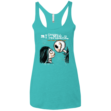 T-Shirts Tahiti Blue / X-Small MY SEASONAL ROMANCE Women's Triblend Racerback Tank