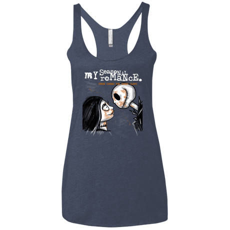 T-Shirts Vintage Navy / X-Small MY SEASONAL ROMANCE Women's Triblend Racerback Tank