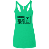 T-Shirts Envy / X-Small My Sensei Women's Triblend Racerback Tank