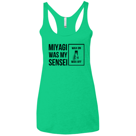 T-Shirts Envy / X-Small My Sensei Women's Triblend Racerback Tank