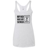 T-Shirts Heather White / X-Small My Sensei Women's Triblend Racerback Tank