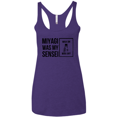 T-Shirts Purple / X-Small My Sensei Women's Triblend Racerback Tank