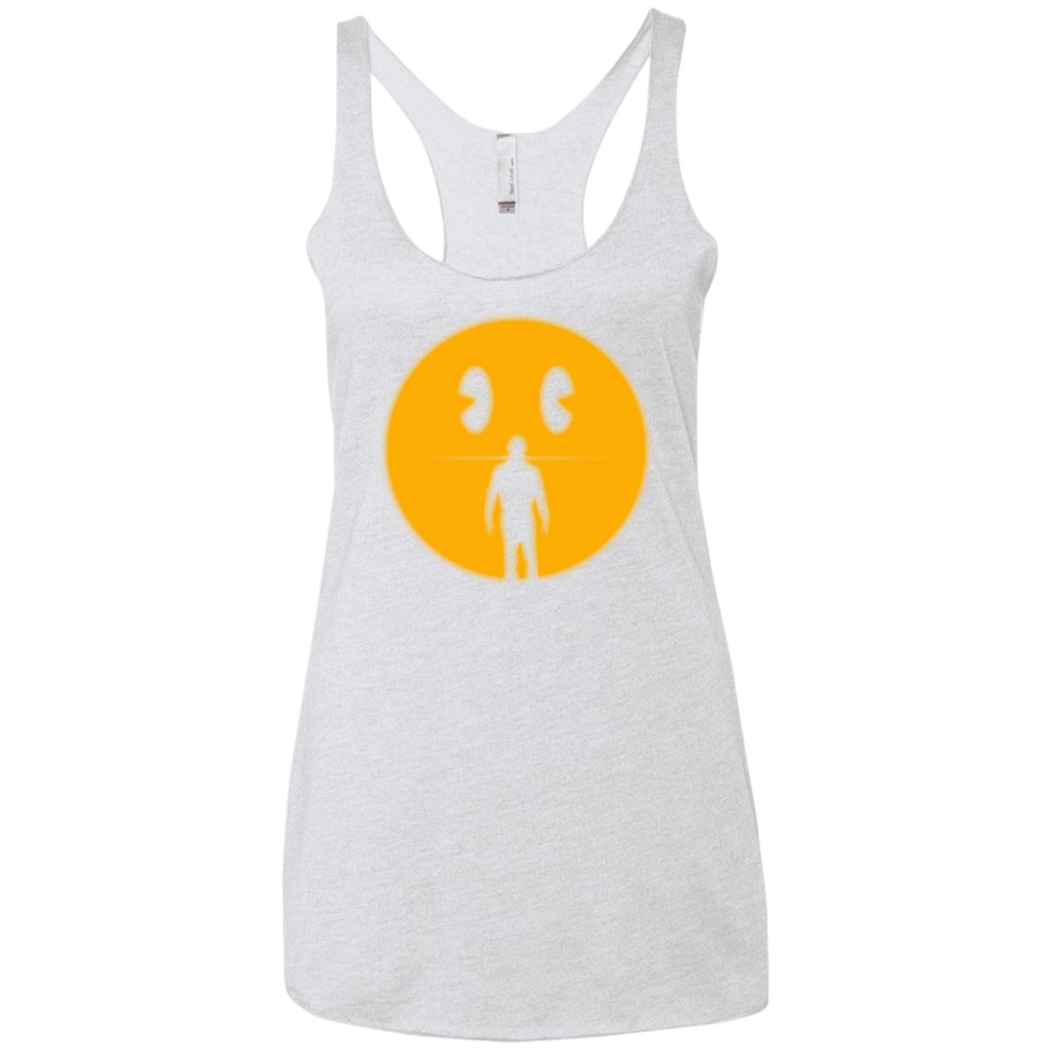T-Shirts Heather White / X-Small My son Women's Triblend Racerback Tank