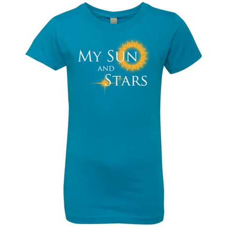 T-Shirts Turquoise / YXS My Sun And Stars Girls Premium T-Shirt