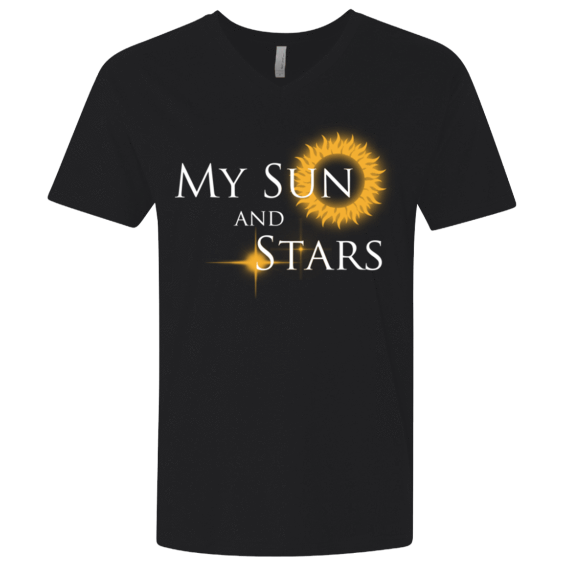 T-Shirts Black / X-Small My Sun And Stars Men's Premium V-Neck