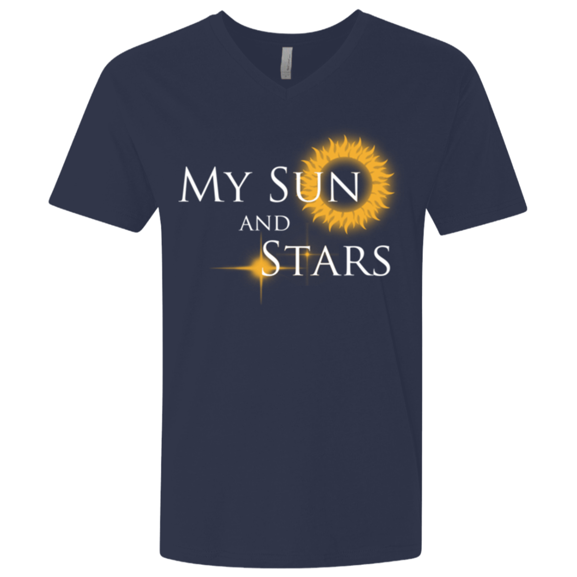 T-Shirts Midnight Navy / X-Small My Sun And Stars Men's Premium V-Neck