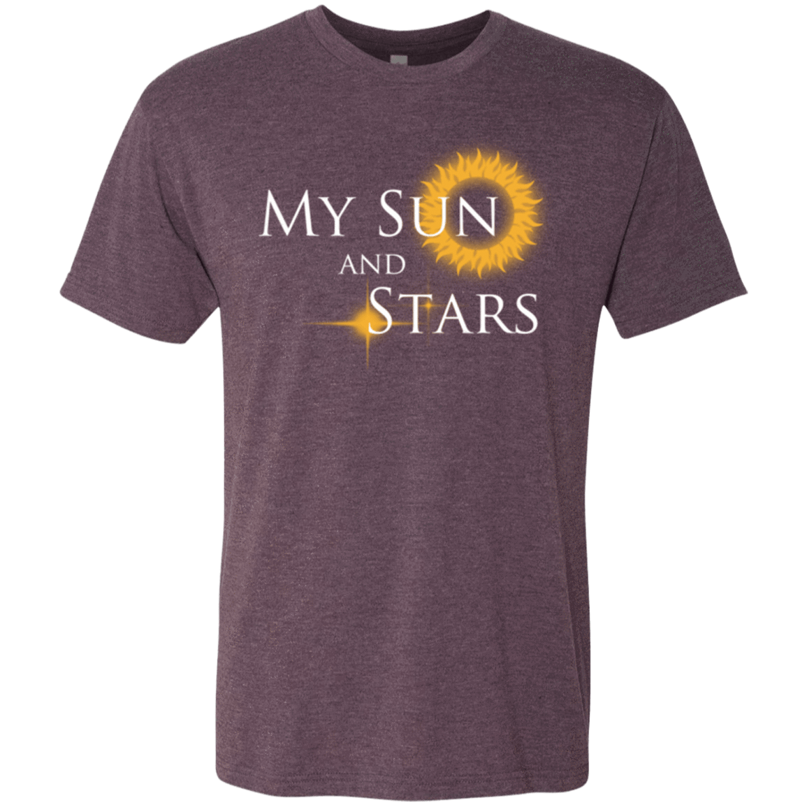 T-Shirts Vintage Purple / Small My Sun And Stars Men's Triblend T-Shirt