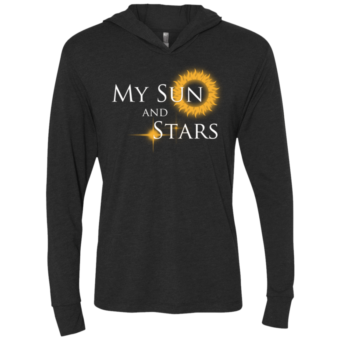 T-Shirts Vintage Black / X-Small My Sun And Stars Triblend Long Sleeve Hoodie Tee