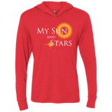 T-Shirts Vintage Red / X-Small My Sun And Stars Triblend Long Sleeve Hoodie Tee