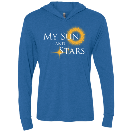T-Shirts Vintage Royal / X-Small My Sun And Stars Triblend Long Sleeve Hoodie Tee