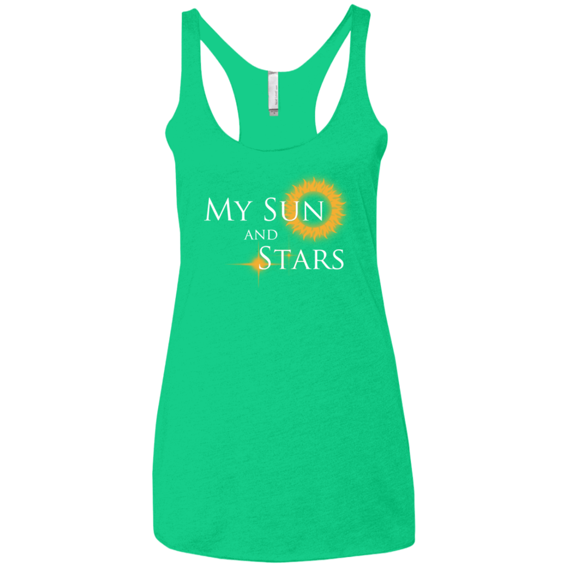 T-Shirts Envy / X-Small My Sun And Stars Women's Triblend Racerback Tank
