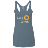 T-Shirts Indigo / X-Small My Sun And Stars Women's Triblend Racerback Tank