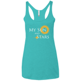 T-Shirts Tahiti Blue / X-Small My Sun And Stars Women's Triblend Racerback Tank