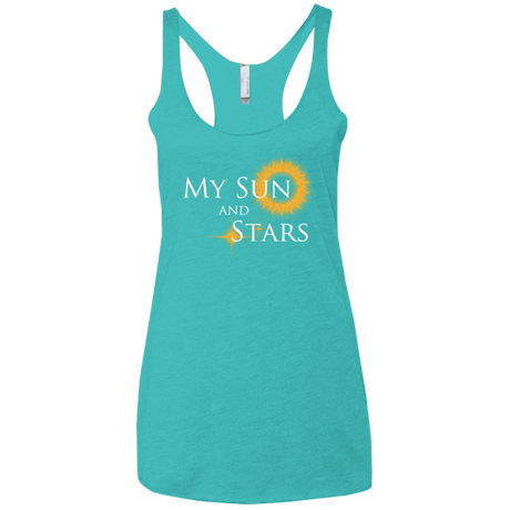 T-Shirts Tahiti Blue / X-Small My Sun And Stars Women's Triblend Racerback Tank