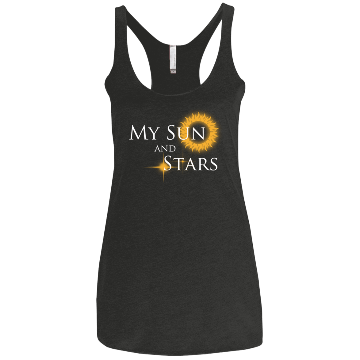 T-Shirts Vintage Black / X-Small My Sun And Stars Women's Triblend Racerback Tank