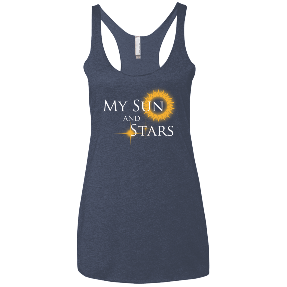 T-Shirts Vintage Navy / X-Small My Sun And Stars Women's Triblend Racerback Tank