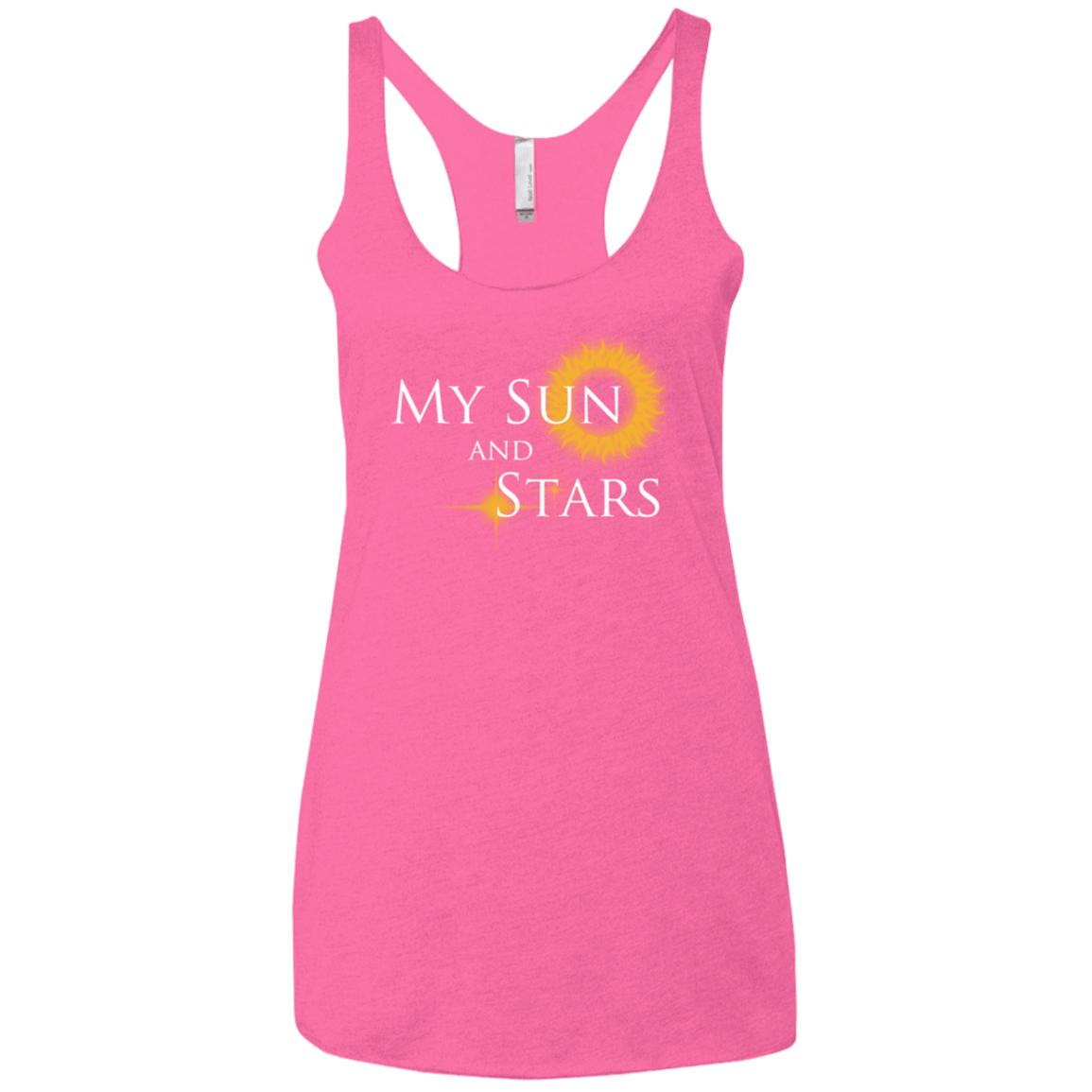 T-Shirts Vintage Pink / X-Small My Sun And Stars Women's Triblend Racerback Tank