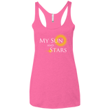 T-Shirts Vintage Pink / X-Small My Sun And Stars Women's Triblend Racerback Tank