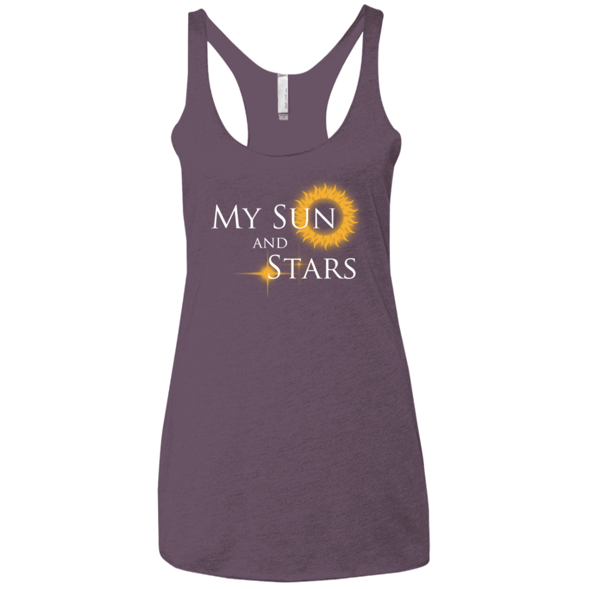 T-Shirts Vintage Purple / X-Small My Sun And Stars Women's Triblend Racerback Tank