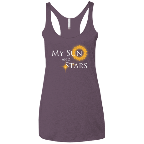 T-Shirts Vintage Purple / X-Small My Sun And Stars Women's Triblend Racerback Tank