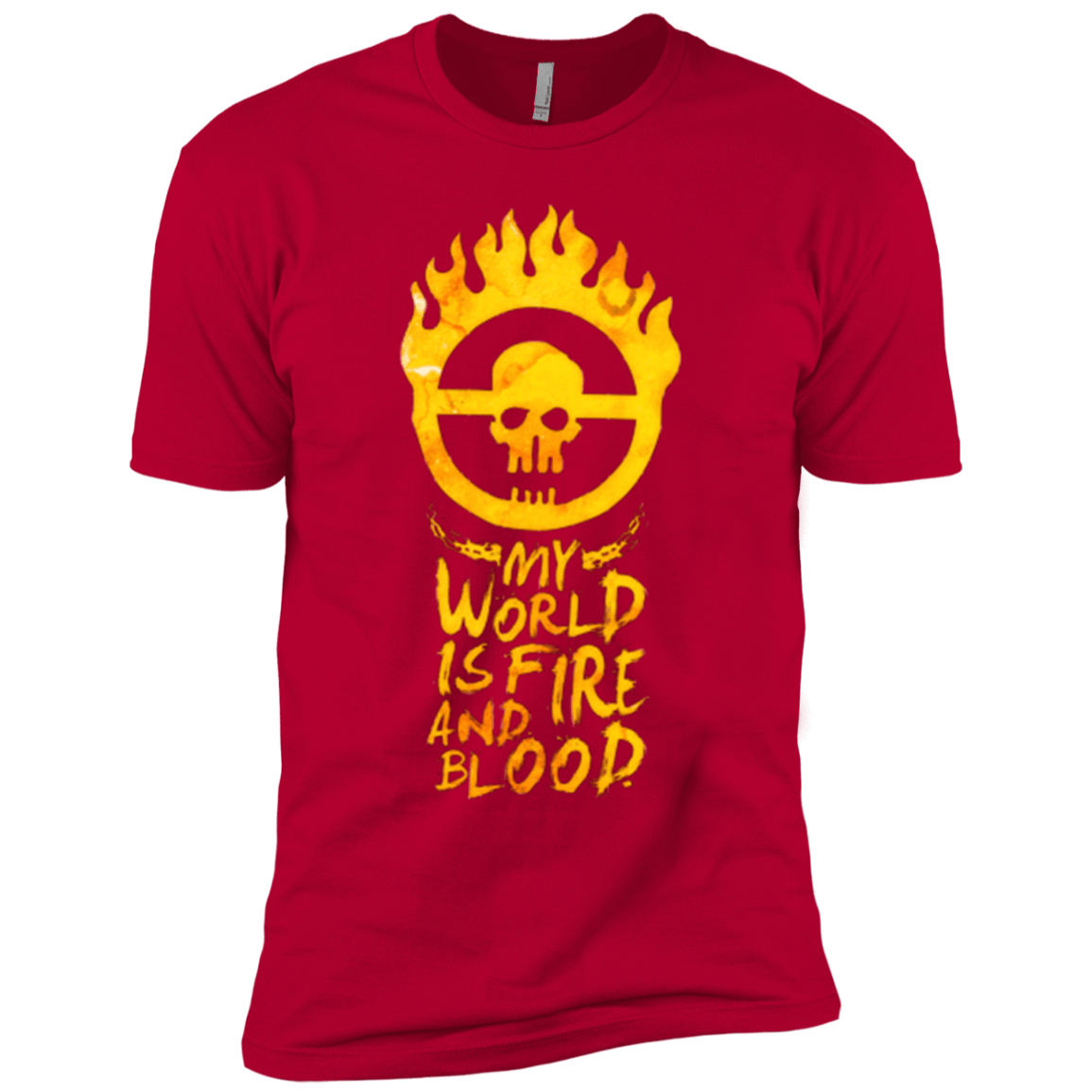 T-Shirts Red / YXS My World Is Fire Boys Premium T-Shirt