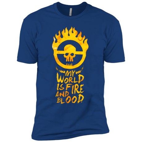 T-Shirts Royal / YXS My World Is Fire Boys Premium T-Shirt