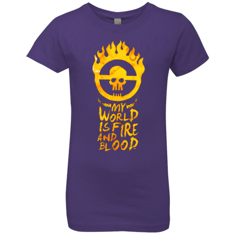 T-Shirts Purple Rush / YXS My World Is Fire Girls Premium T-Shirt