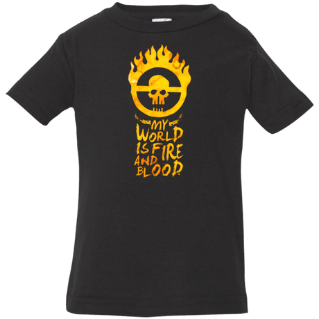 T-Shirts Black / 6 Months My World Is Fire Infant Premium T-Shirt